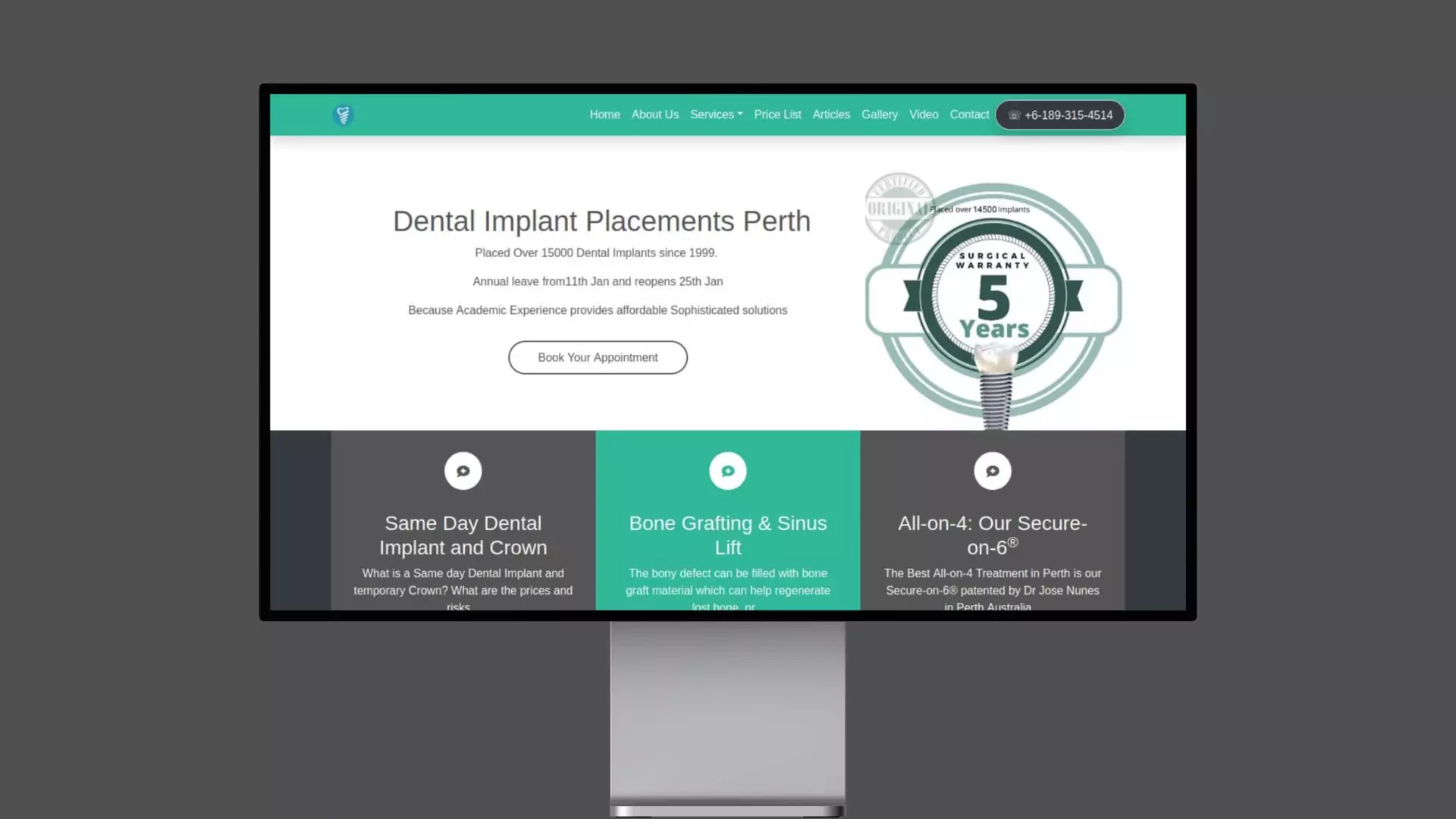 Dental Implant Placements Perth Website