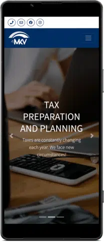 MKY Accounting and Tax Solutions Website - Mobile Version