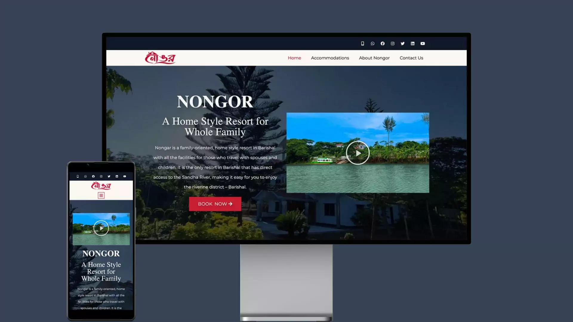 Resort Nongor Website